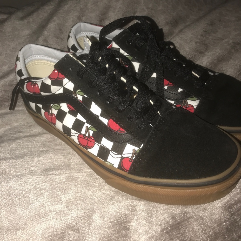 Checkered cherry vans
